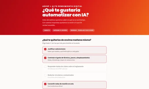 Encuesta ¿Qué automatizarías?